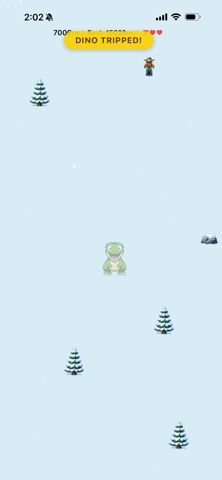 DinoSki: Endless Runner Game Screenshot 6 of 7