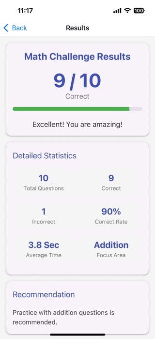 Screenshot of NadaMath