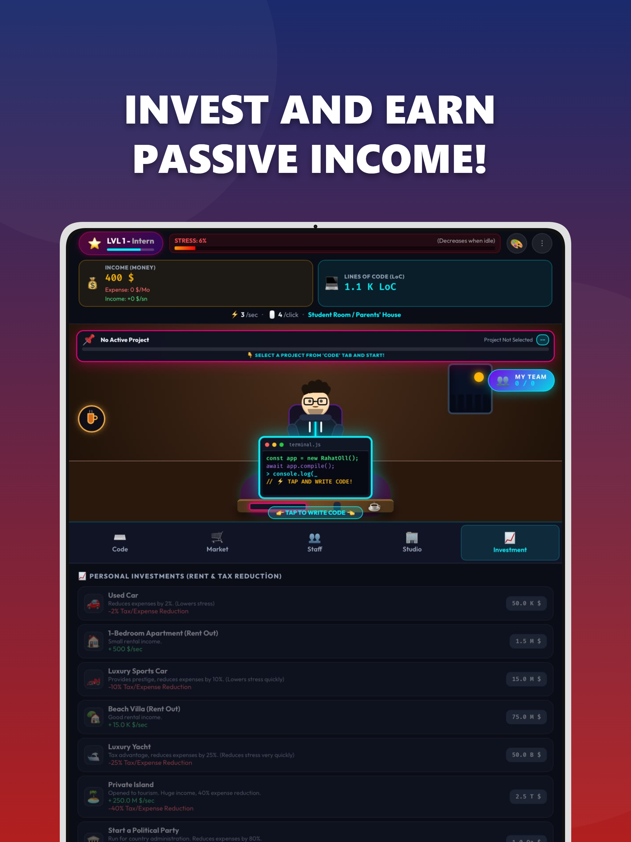 Developer Sim: Idle Clicker screenshot 10