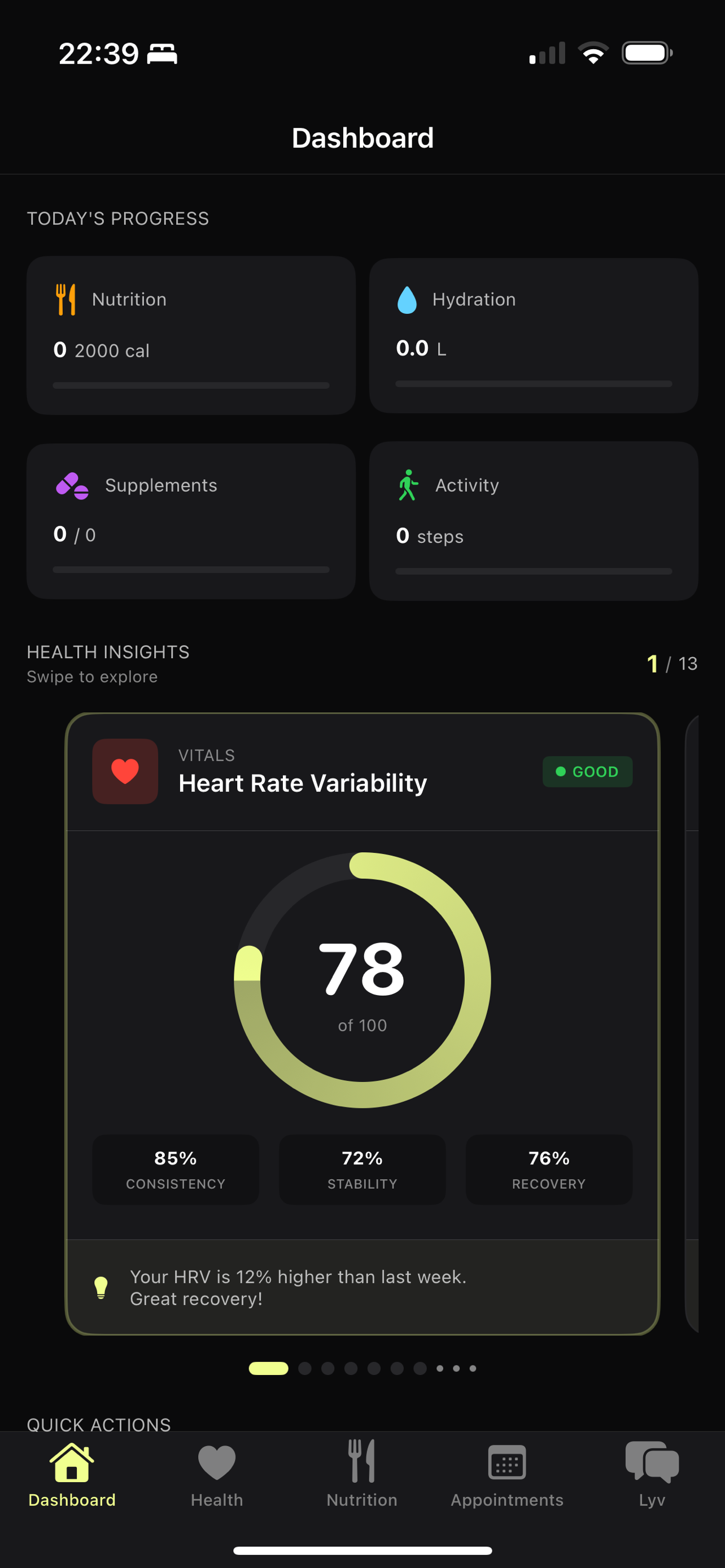 Optimal Health - Lyv screenshot 3