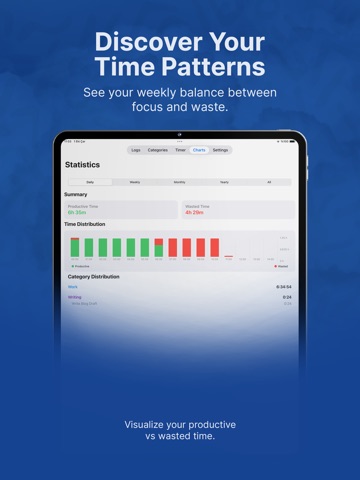 TimeMonitor iPad screenshot