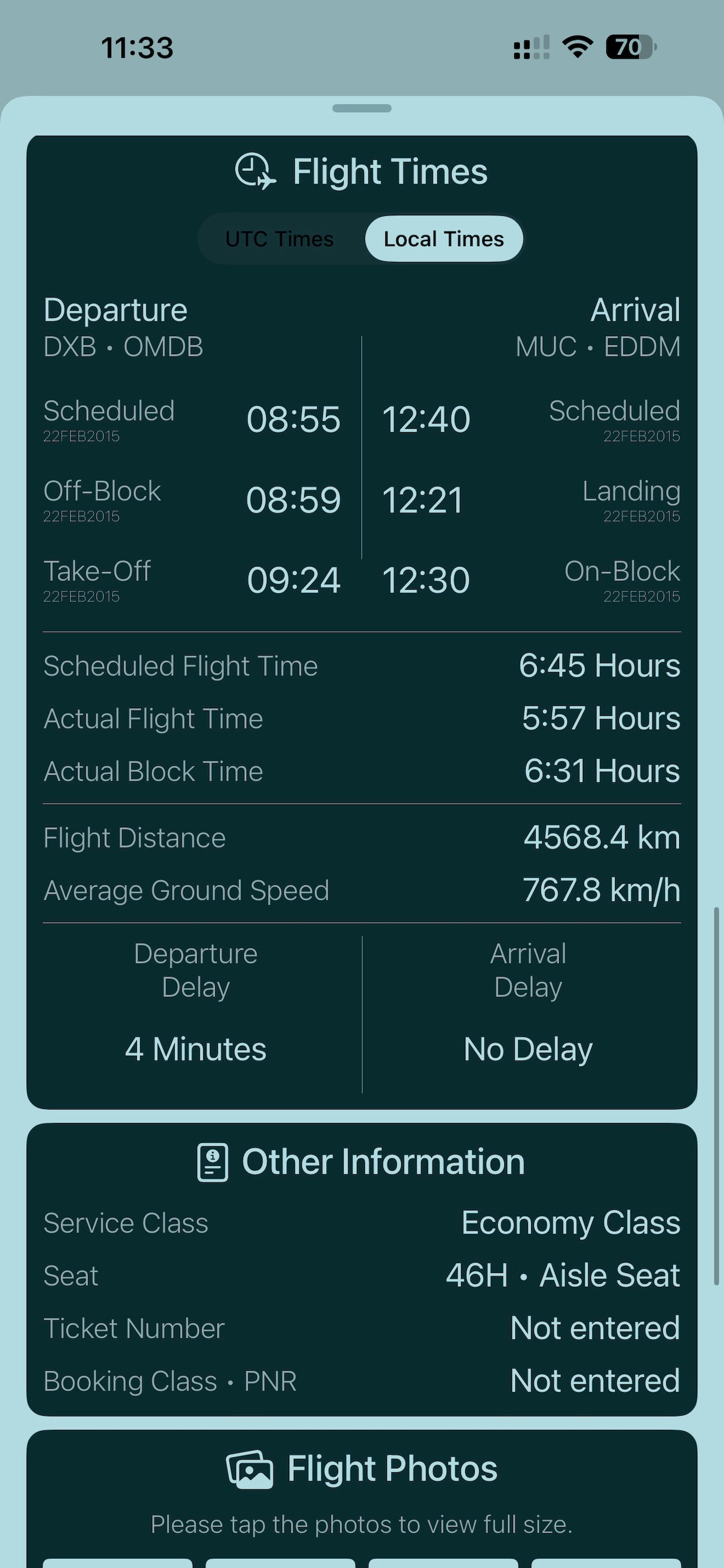 PaxLog - Flight Logbook screenshot 4