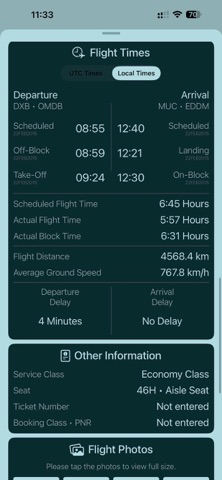 PaxLog - Flight Logbook screenshot