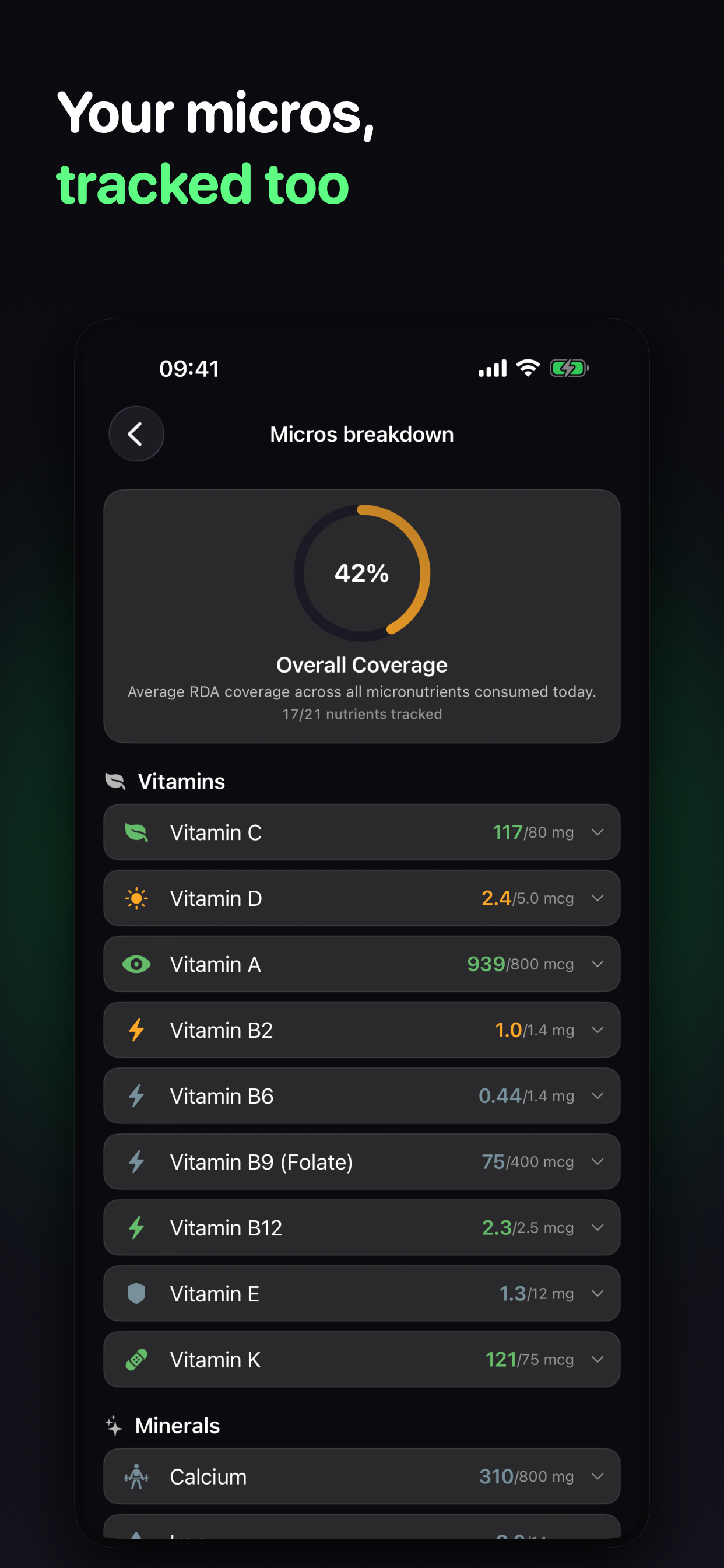 KCaloriesApp screenshot 6