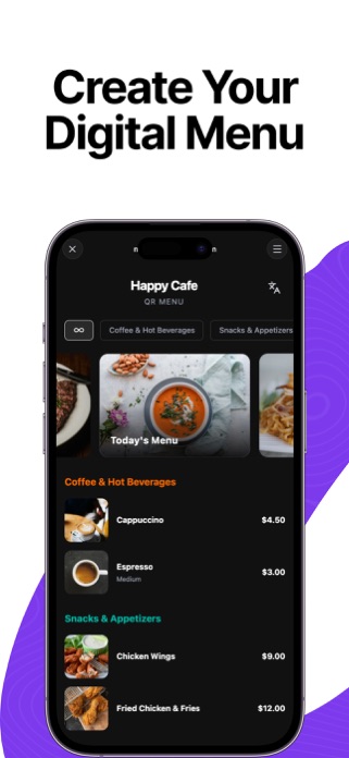 QR Menu Maker - Create & Share Screenshot 1 of 6