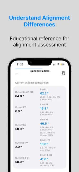 Spinopelvic Calc screenshot 3