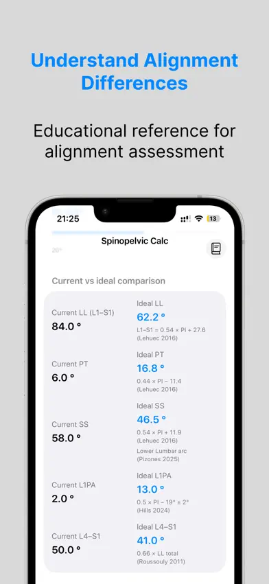 Spinopelvic Calc screenshot 3
