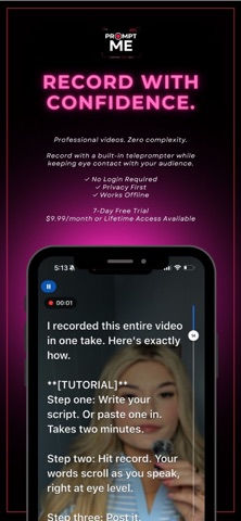 Prompt Me Teleprompter Screenshot 1 of 10