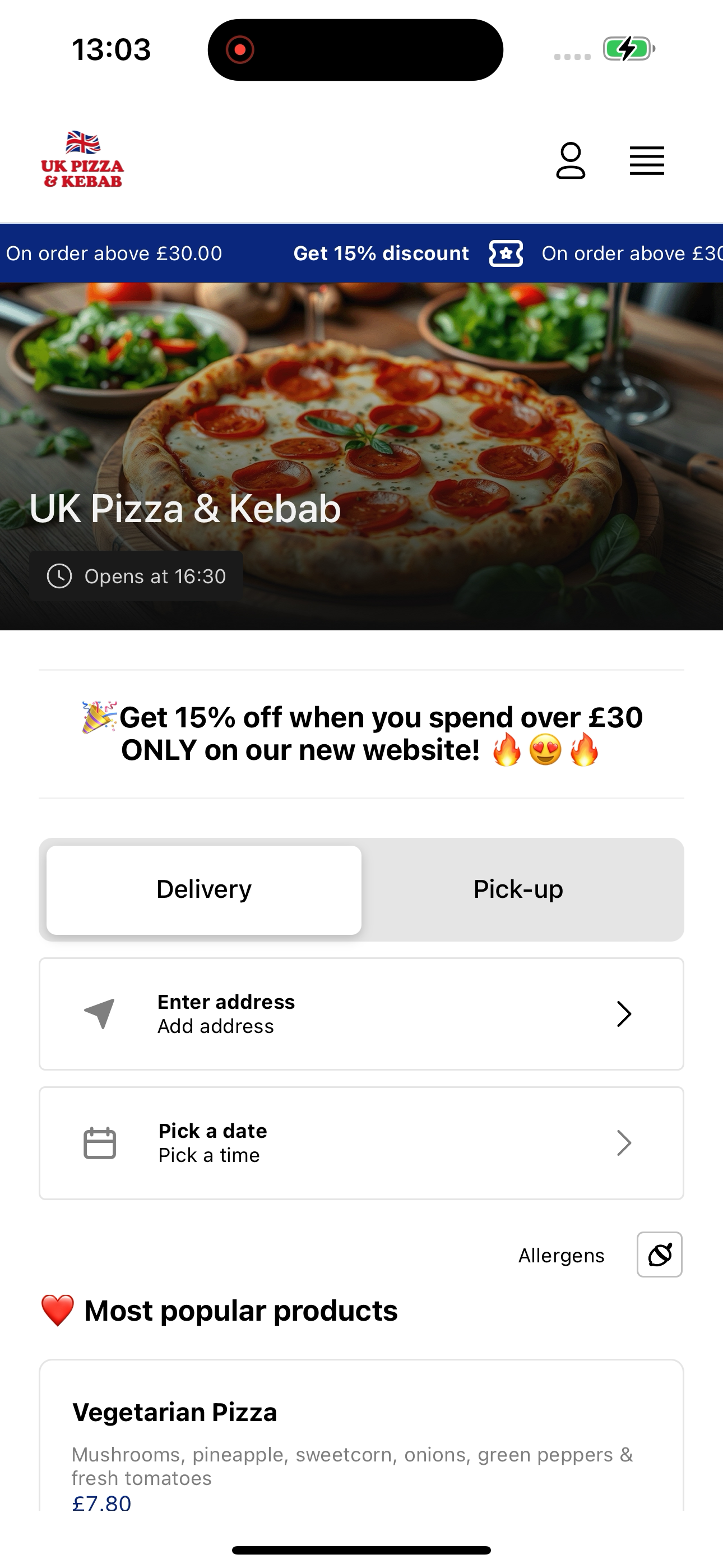 UK Pizza & Kebab Sheffield screenshot 3