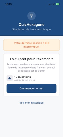 QuizHexagone Screenshot 1 of 3