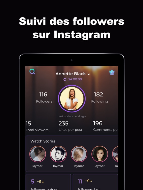Screenshot #4 pour Reports +for Followers Tracker