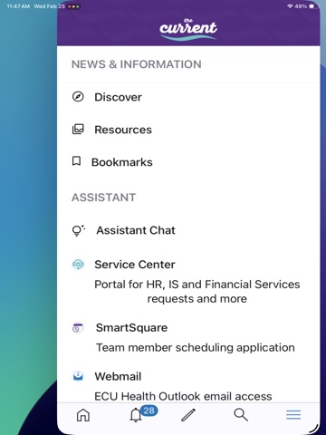 The Current by ECU Health iPad screenshot