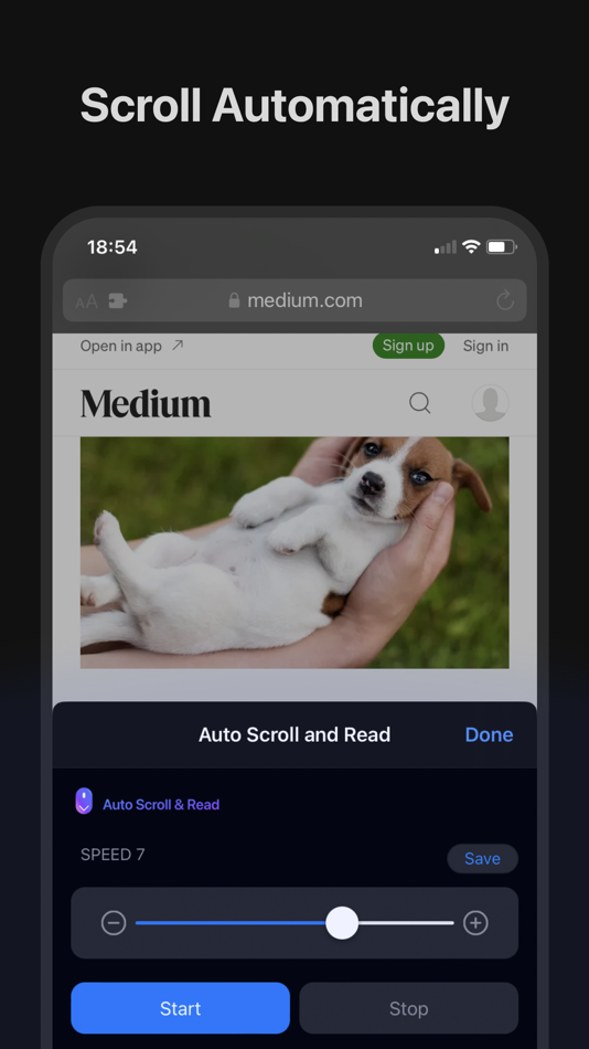#1. Auto Scroll and Read (macOS) 由: Alfredo Grassau