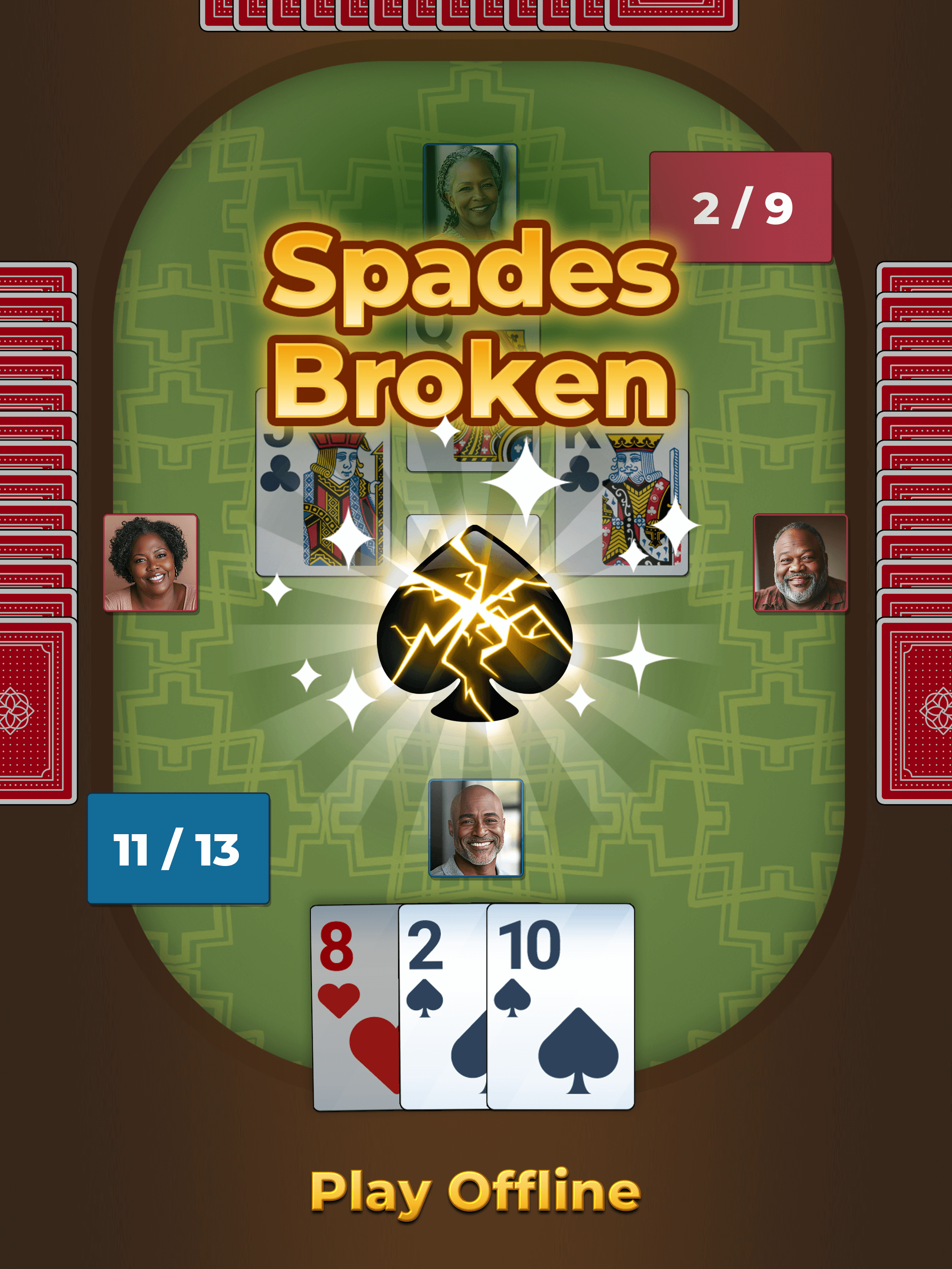 Spades For Seniors: Card Game