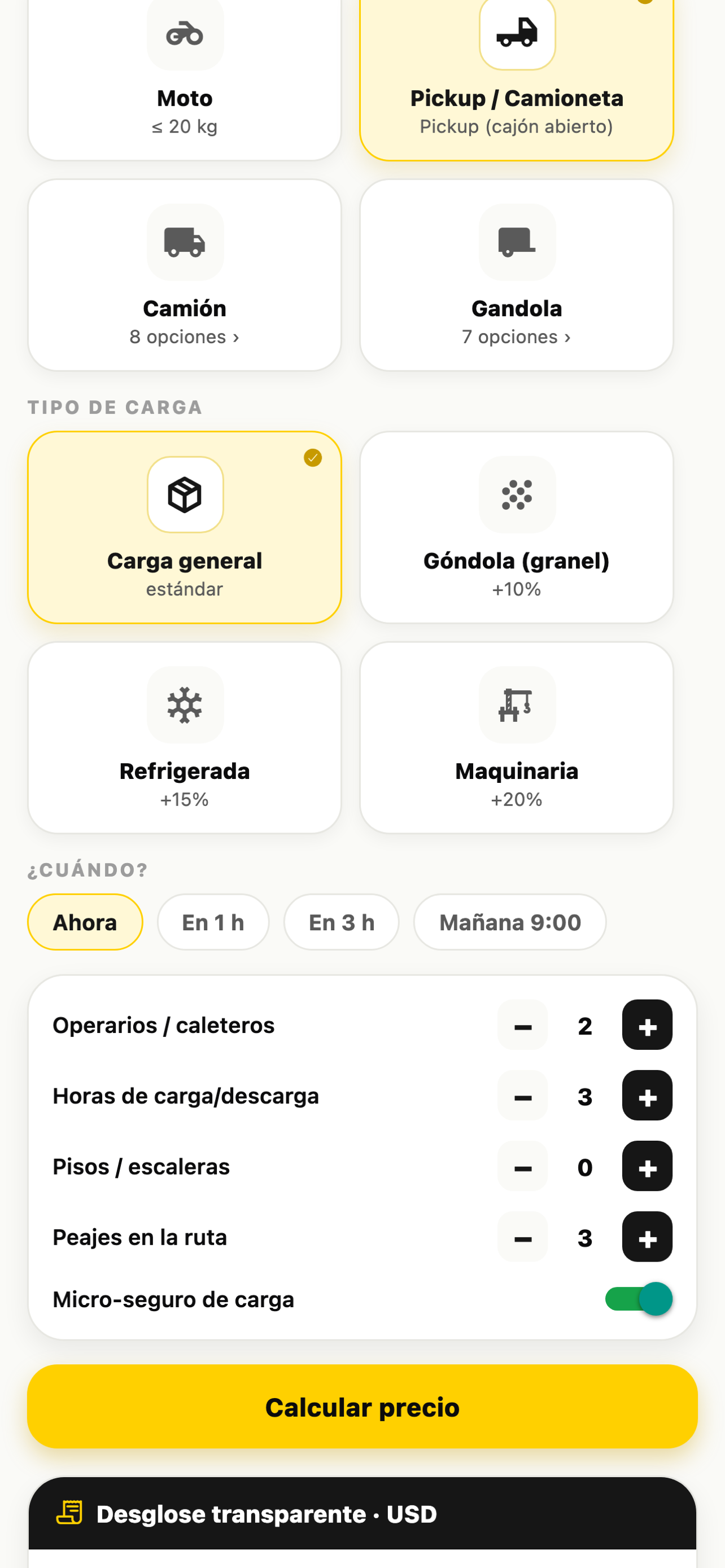 RumboCarga screenshot 8