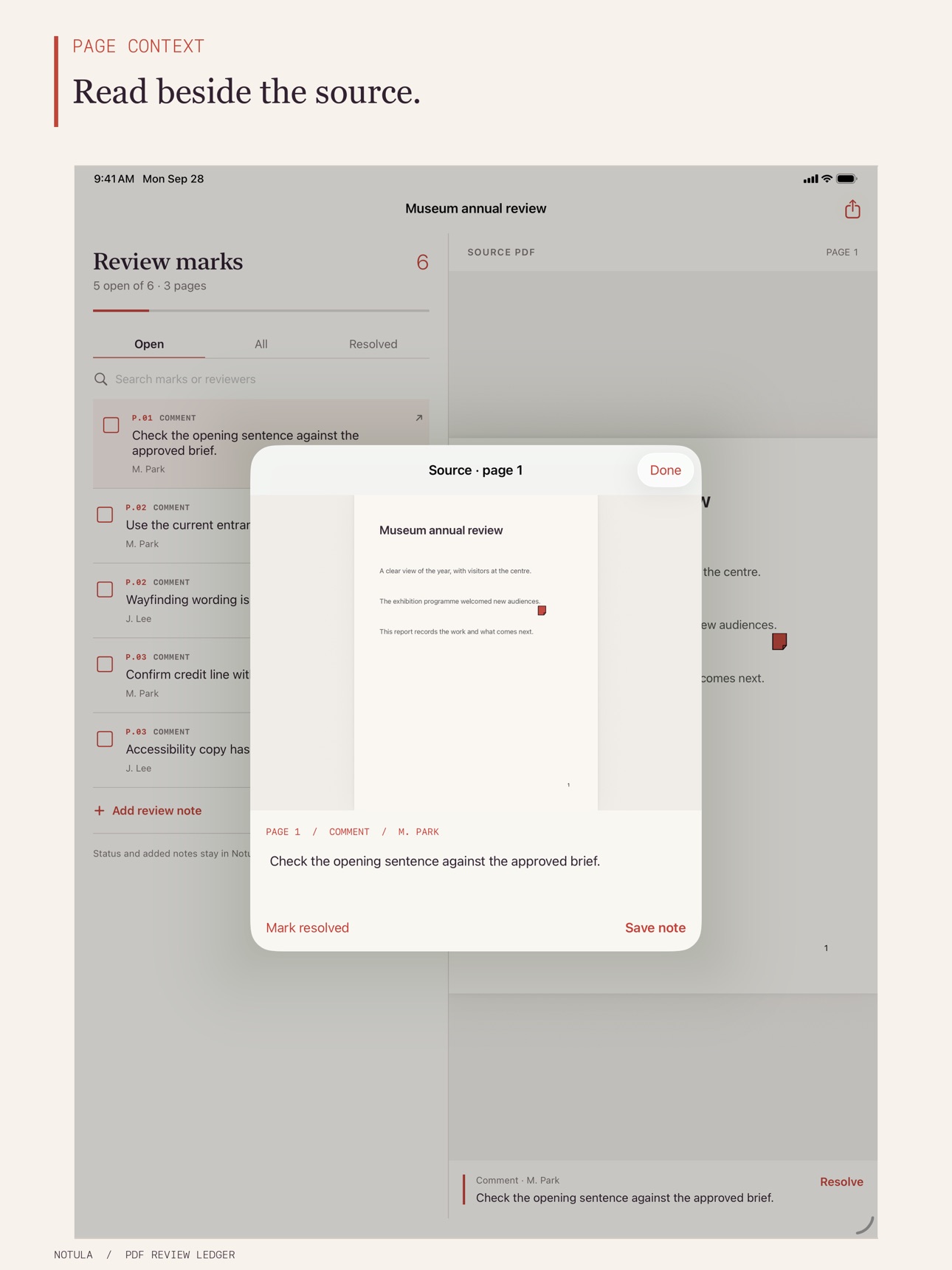 Screenshot 7 of Notula: PDF Review Ledger