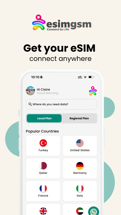 eSIMGSM Screenshot