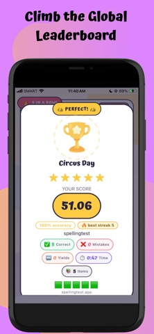 Spelling Test: Audio words Screenshot 6 of 8