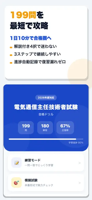 電気通信主任技術者試験 合格ドリル screenshot 1
