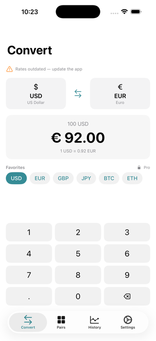 Convert: Currency Offline Screenshot 1 of 2
