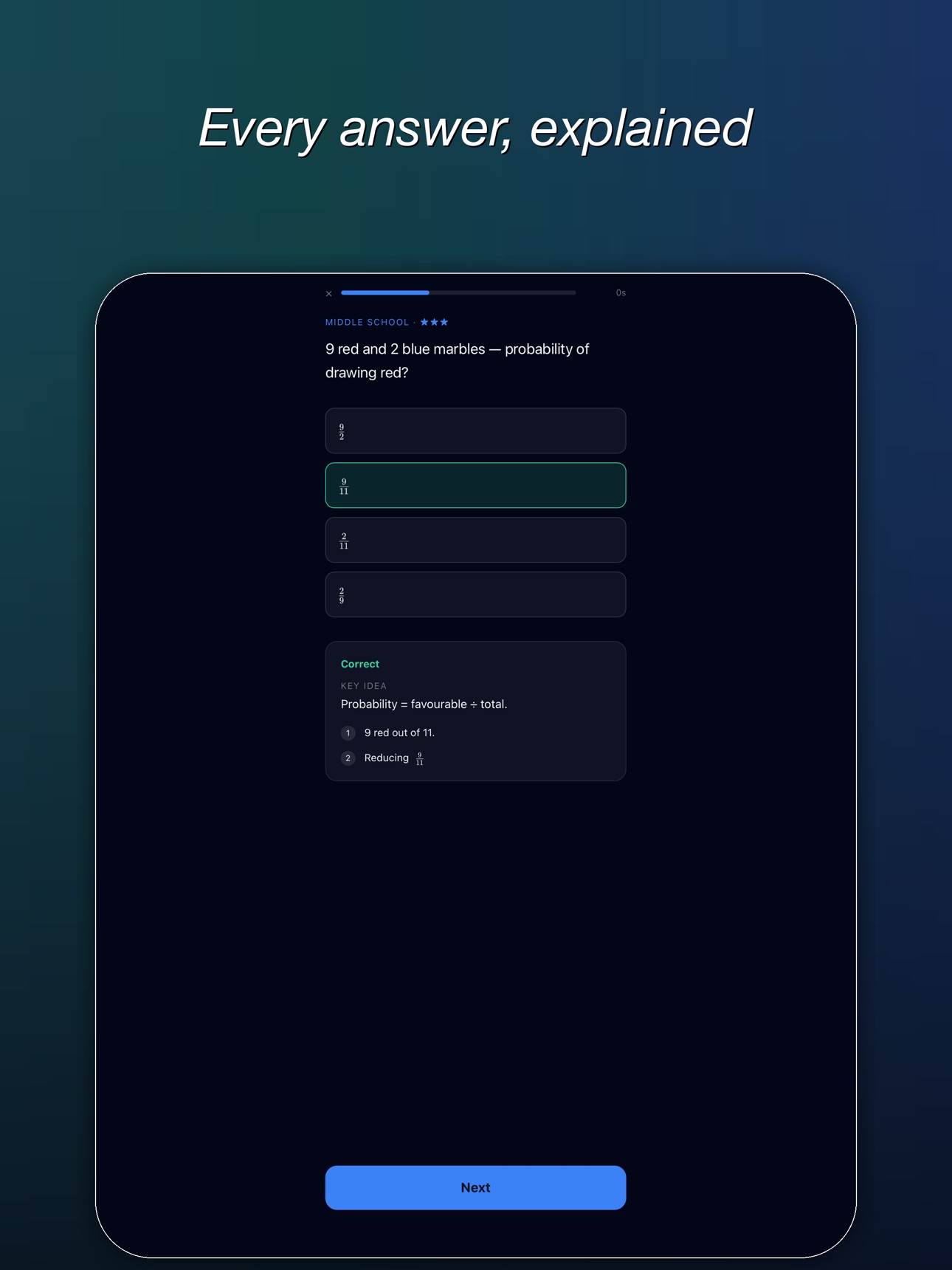 Screenshot 8 of MathTier: Math Level Test