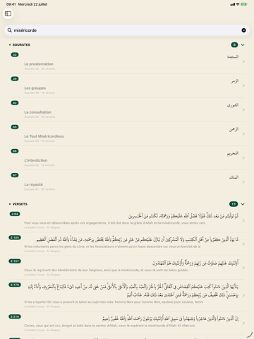 Coran: Français, Arabe, Tafsir iPad screenshot 4