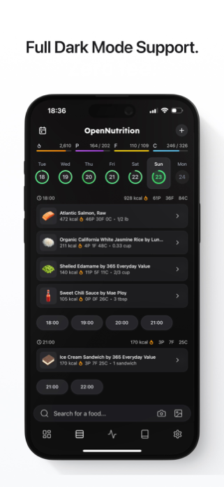 OpenNutrition Macro Tracker Screenshot 8 of 8