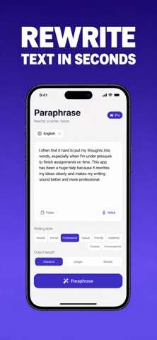 AI Paraphrase Writer Pro Screenshot 1 of 5