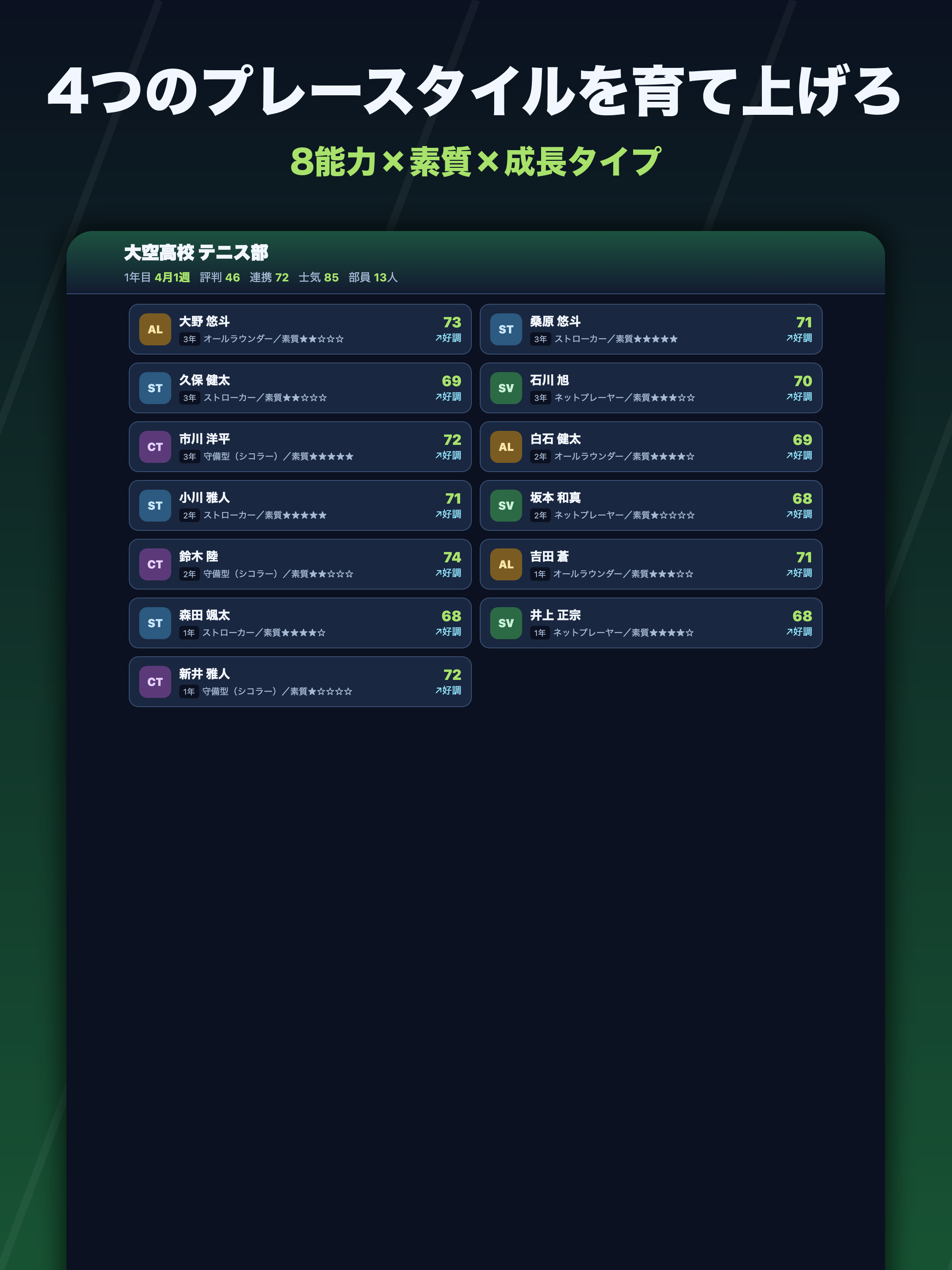 テニス部日誌 〜全国への道〜 screenshot 11
