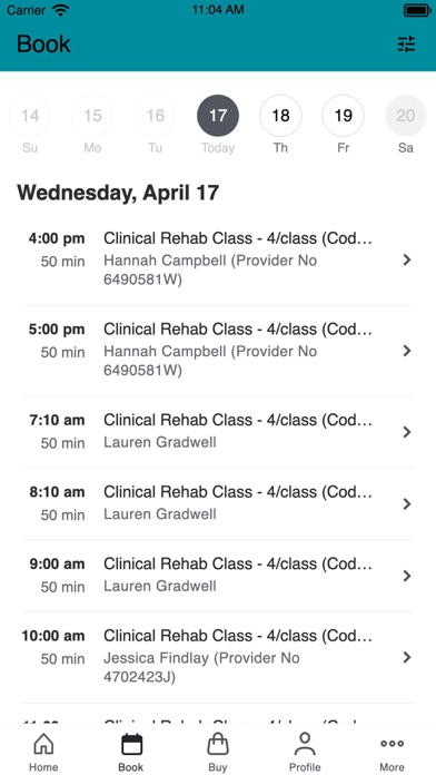 Clinical Physiotherapy Screenshot