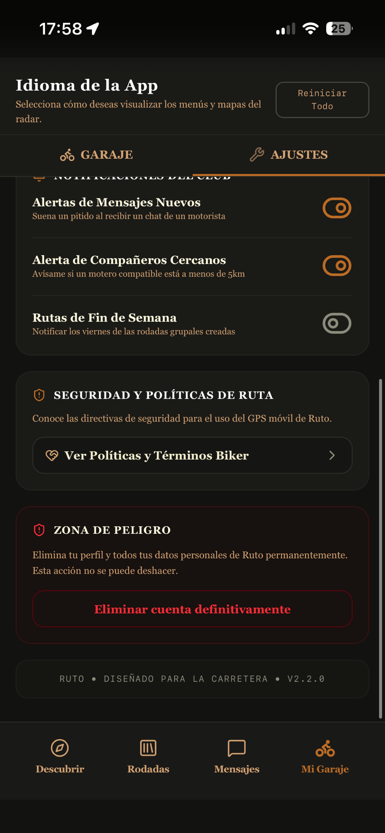 RUTO: Moteros Cerca de Ti