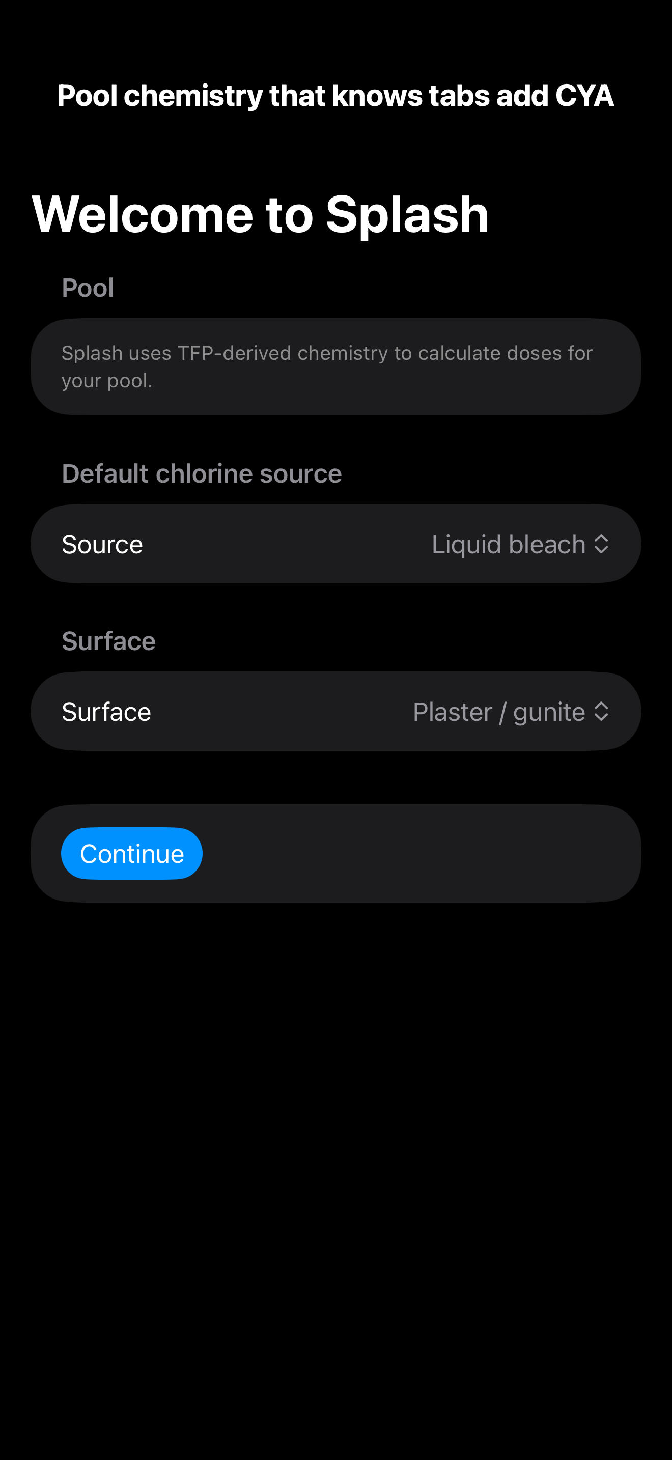 Splash: Chlorine Pool Care