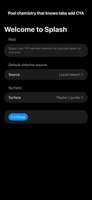 Splash: Chlorine Pool Care screenshot 1