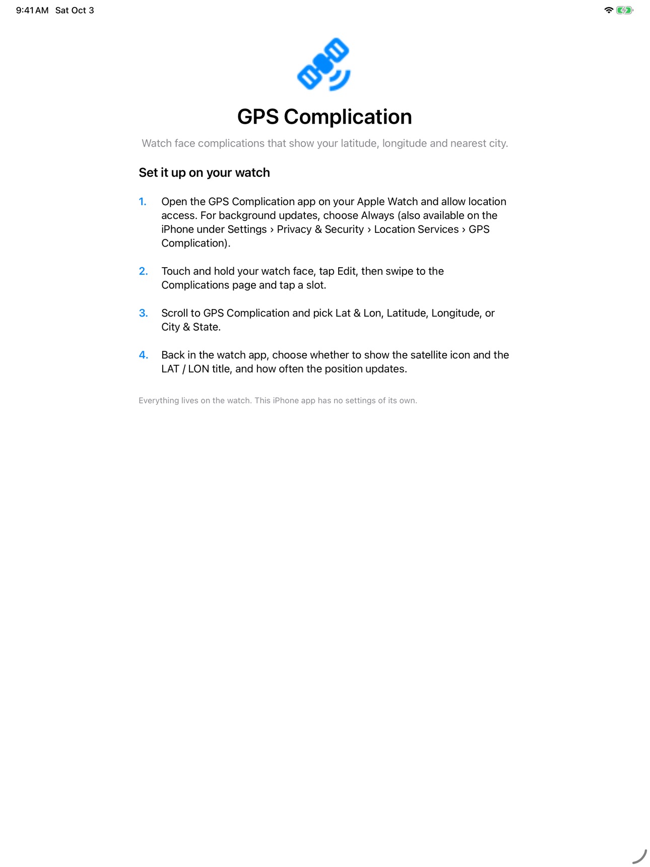 Screenshot 3 of GPS Complication