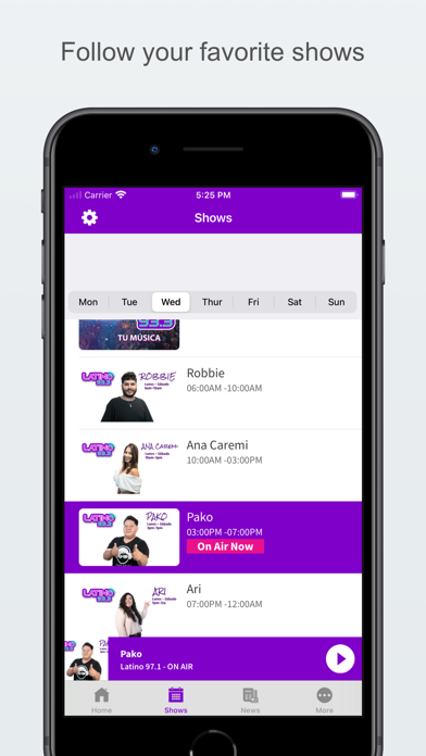 Latino 97.1 FM Screenshot