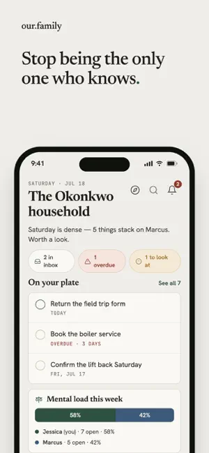 our.family: Family Organizer screenshot 1