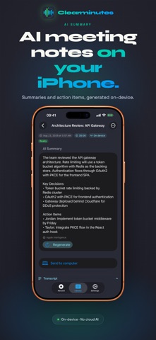 Clearminutes: AI Meeting Notes Screenshot 1 of 8