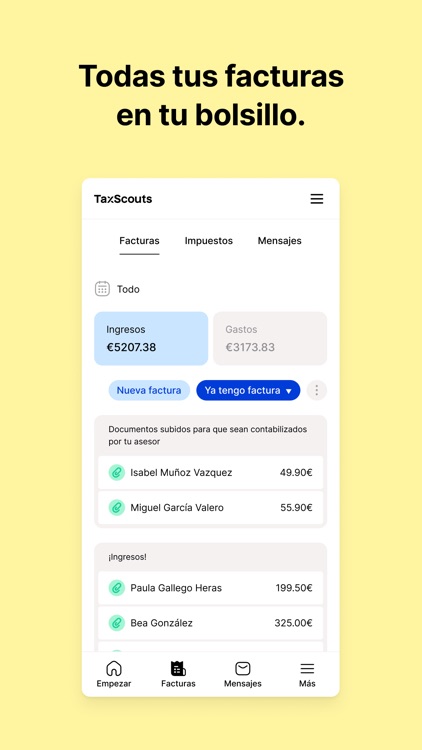 Taxfix: gestoría y facturas