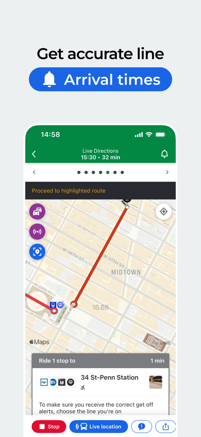 Moovit: Bus & Transit Tracker Screenshots