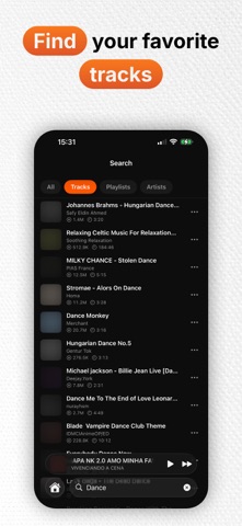Soundy: Cloud Music Player iPhone screenshot