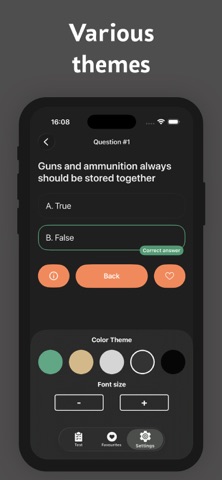 California Firearms Test Prep iPhone screenshot