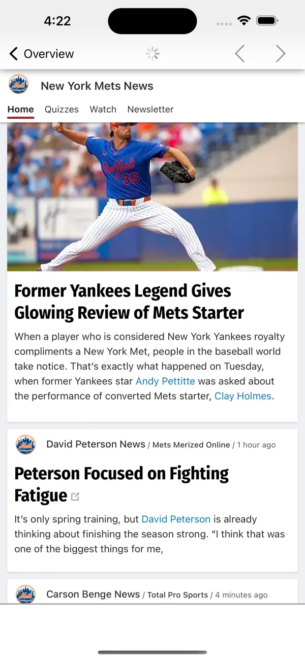 Screenshot #1 pour NY Baseball Mets