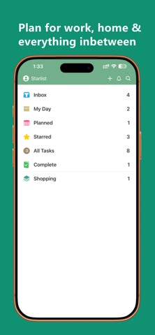 Starlist-To-Do List & Reminder Screenshot 1 of 5