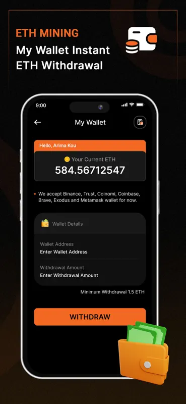 Ethereum Mining, ETH Miner screenshot 3 of 7