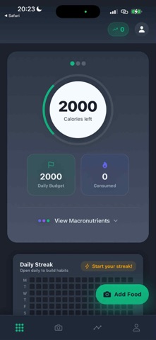 Swifter - Calorie Tracker screenshot