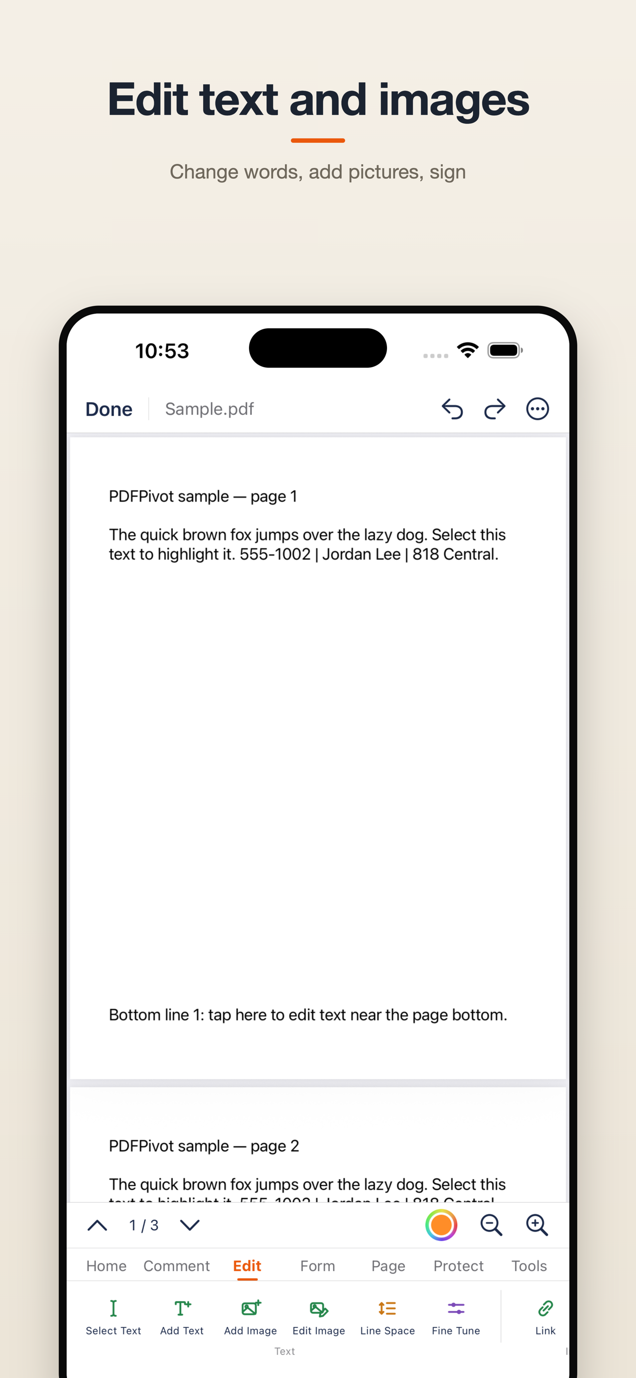 PDFPivot screenshot 2