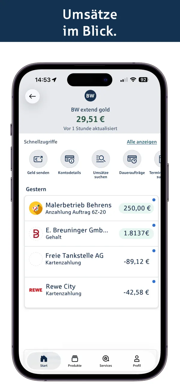 Screenshot #3 pour BW-Bank