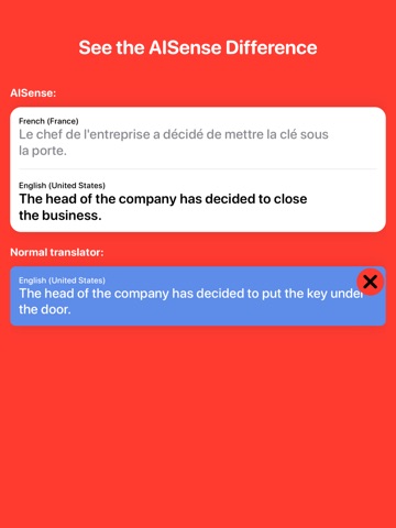 AISense Translator iPad screenshot