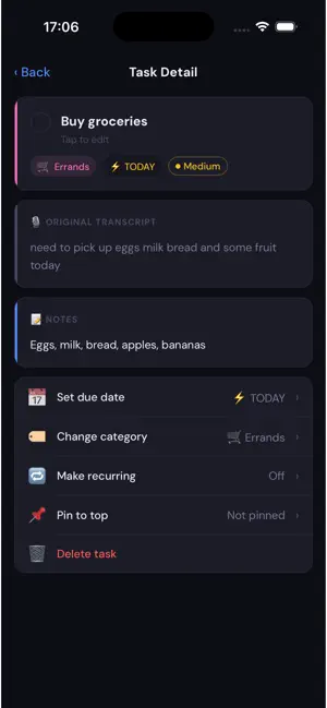 NoteChirp - Voice Task & Lists screenshot 4