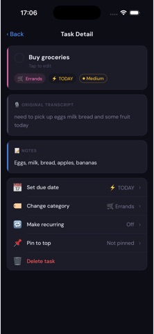 NoteChirp - Voice Task & Lists Screenshot 4 of 5